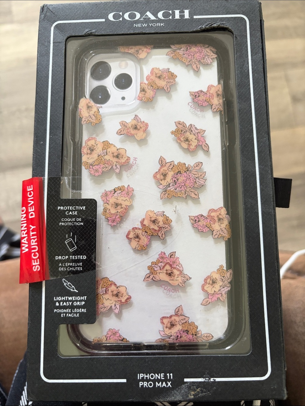 COACH Floral Clear Protective Case for iPhone 11 Pro Max - Pink/Beige